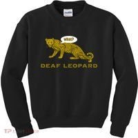 Music Funny Band Pun Deaf Leopard Joke Kids Sweatshirt thumb 0