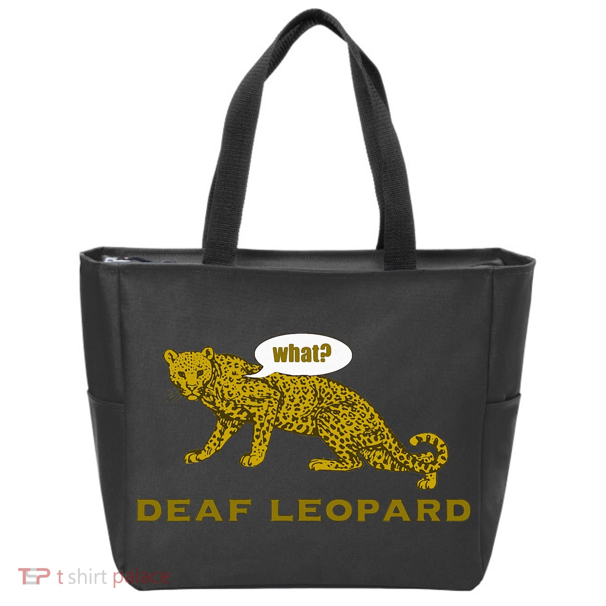 Music Funny Band Pun Deaf Leopard Joke Tote Bag