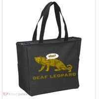 Music Funny Band Pun Deaf Leopard Joke Tote Bag thumb 2