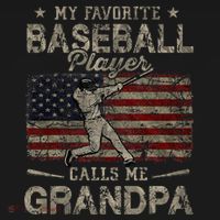 My Favorite Baseball Player Calls Me Grandpa FatherS Day Visor thumb 3