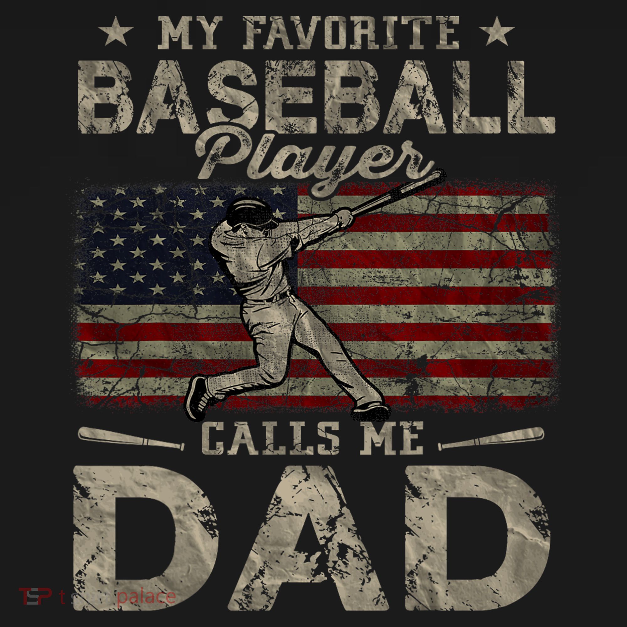 My Favorite Baseball Player Calls Me Dad FatherS Day Doggie Tank