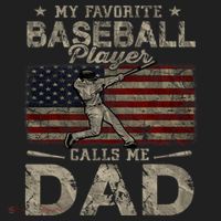 My Favorite Baseball Player Calls Me Dad FatherS Day Golf Towel thumb 3