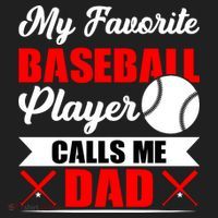 My Favorite Baseball Player Calls Me Dad Funny Baseball Dad Beanie thumb 2