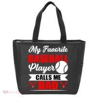 My Favorite Baseball Player Calls Me Dad Funny Baseball Dad Tote Bag thumb 0