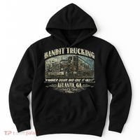 Men Funny Bandit Trucking 1977 Family Distressed Hoodie thumb 0