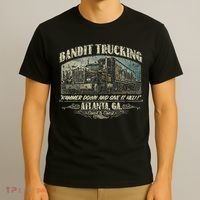 Men Funny Bandit Trucking 1977 Family Distressed T-Shirt thumb 3