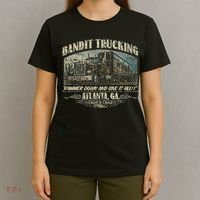 Men Funny Bandit Trucking 1977 Family Distressed T-Shirt thumb 4