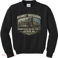 Men Funny Bandit Trucking 1977 Family Distressed Kids Sweatshirt thumb 0