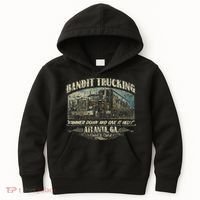 Men Funny Bandit Trucking 1977 Family Distressed Kids Hoodie thumb 0