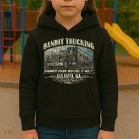 Men Funny Bandit Trucking 1977 Family Distressed Kids Hoodie thumb 3