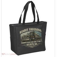 Men Funny Bandit Trucking 1977 Family Distressed Tote Bag thumb 2