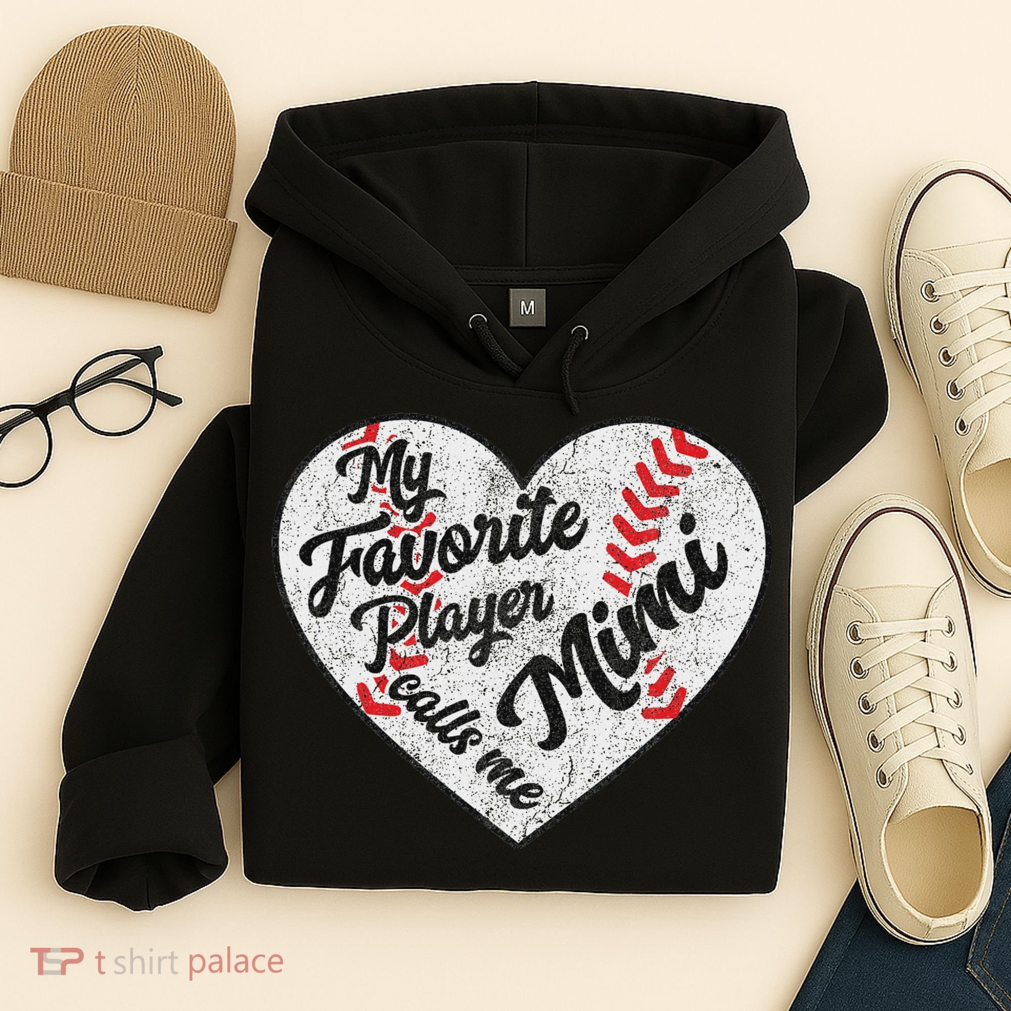 My Favorite Baseball Player Calls Me Mimi Baseball Hoodie