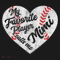 My Favorite Baseball Player Calls Me Mimi Baseball Sweatshirt thumb 3