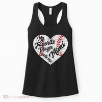 My Favorite Baseball Player Calls Me Mimi Baseball Women's Tank Top thumb 0