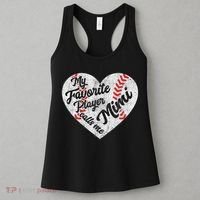 My Favorite Baseball Player Calls Me Mimi Baseball Women's Tank Top thumb 3