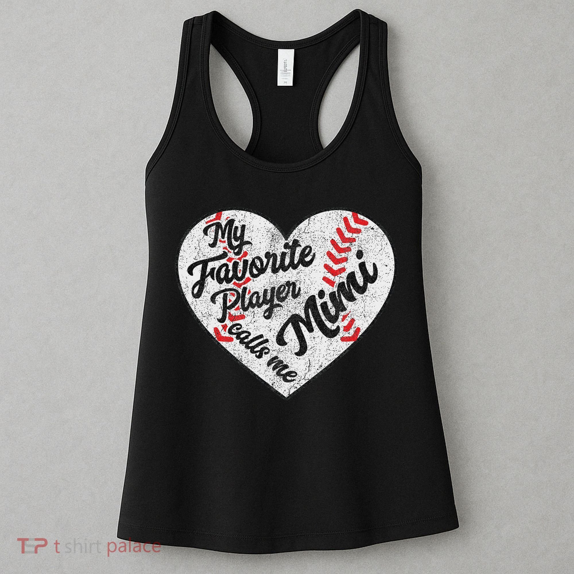 My Favorite Baseball Player Calls Me Mimi Baseball Women's Tank Top