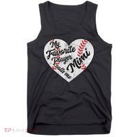 My Favorite Baseball Player Calls Me Mimi Baseball Tank Top thumb 0