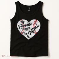 My Favorite Baseball Player Calls Me Mimi Baseball Tank Top thumb 2