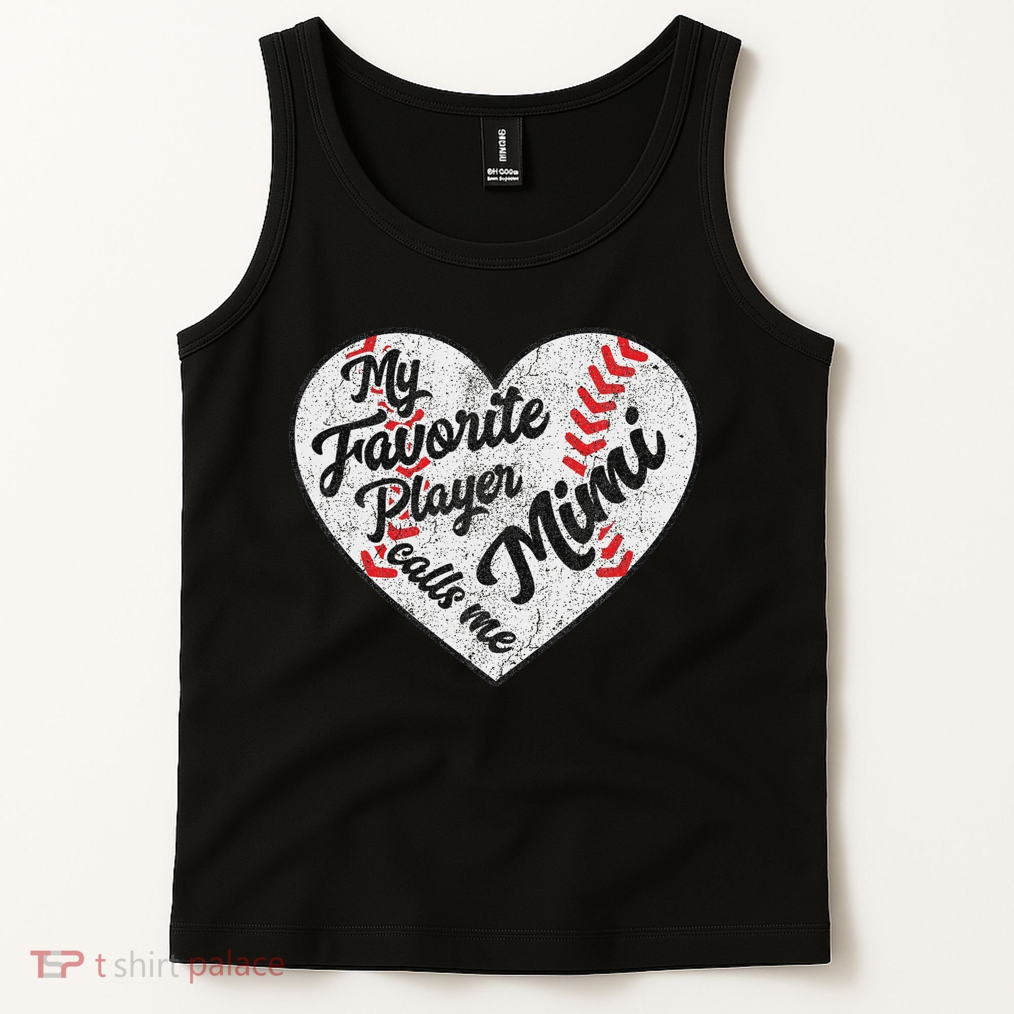 My Favorite Baseball Player Calls Me Mimi Baseball Tank Top