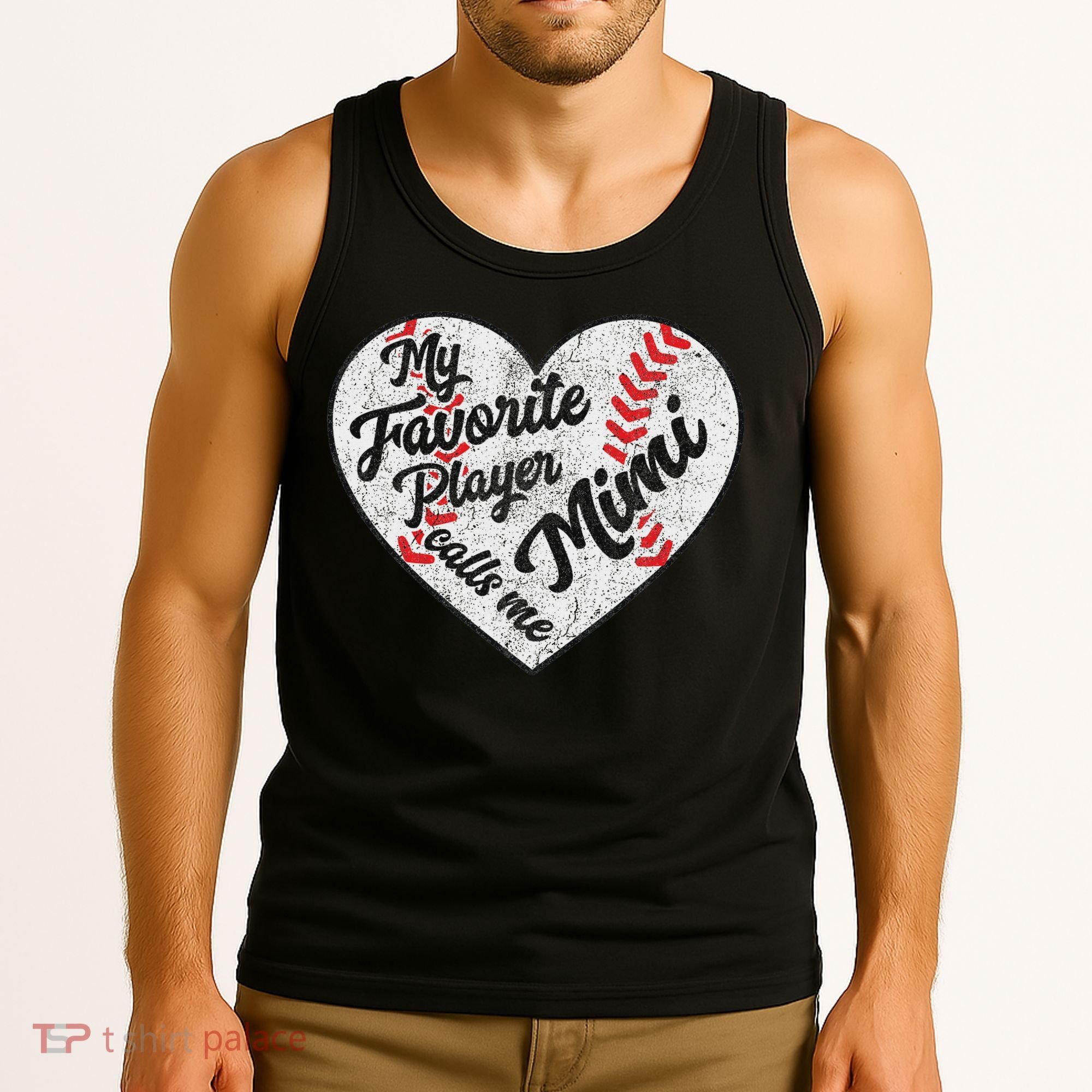 My Favorite Baseball Player Calls Me Mimi Baseball Tank Top