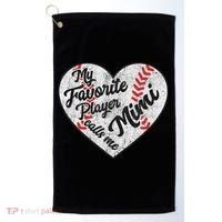 My Favorite Baseball Player Calls Me Mimi Baseball Golf Towel thumb 0