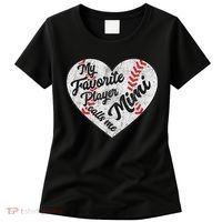 My Favorite Baseball Player Calls Me Mimi Baseball Women's T-Shirt thumb 0