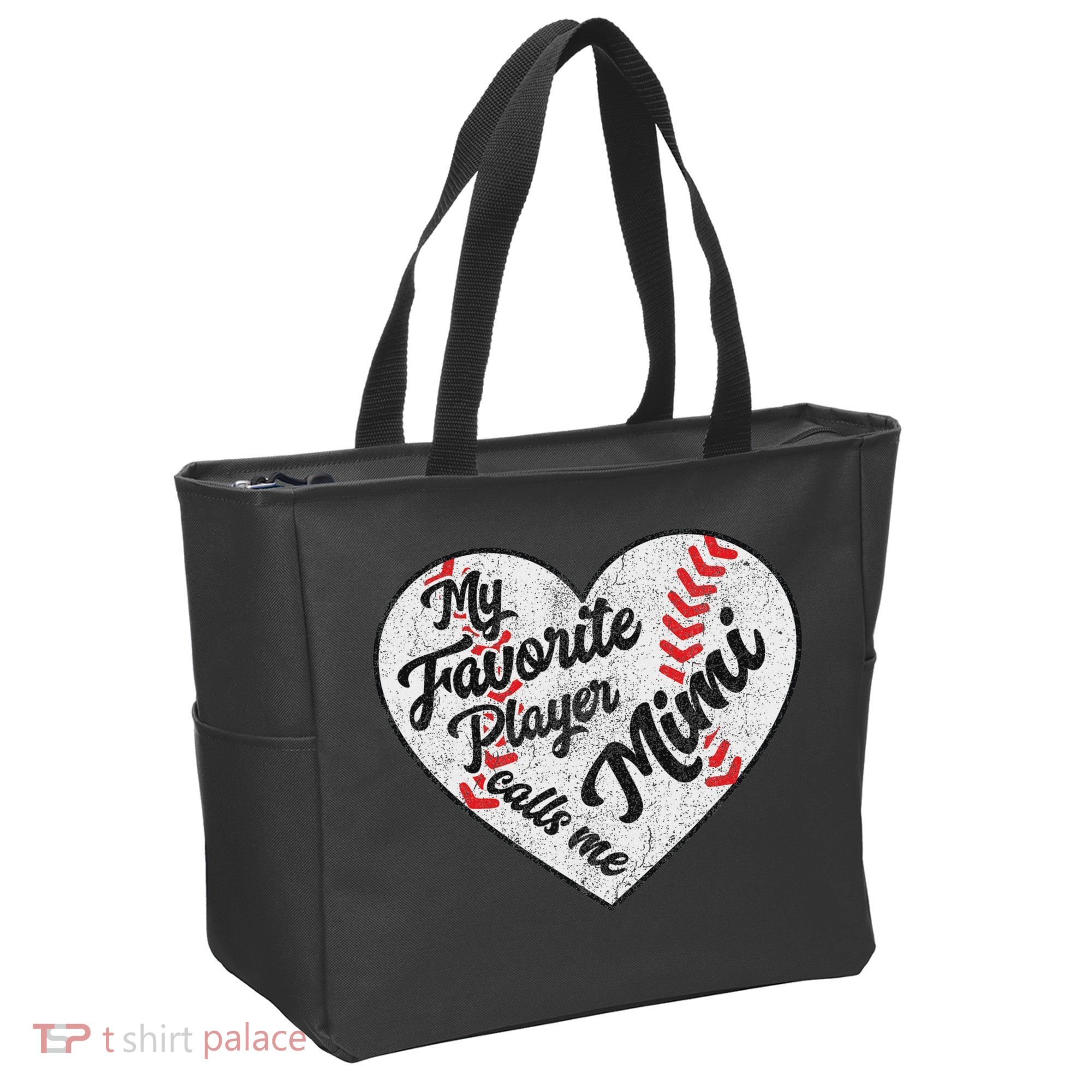 My Favorite Baseball Player Calls Me Mimi Baseball Tote Bag
