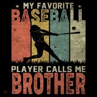My Favorite Baseball Player Calls Me Brother Funny Baseball Gift Coffee Mug thumb 5