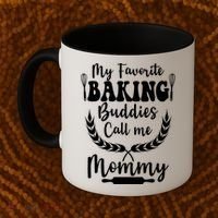 My Favorite Baking Buddies Call Me Mommy Funny Baker Cooking Cute Gift Coffee Mug thumb 2