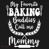 My Favorite Baking Buddies Call Me Mommy Funny Baker Cooking Cute Gift Women's Hoodie thumb 2