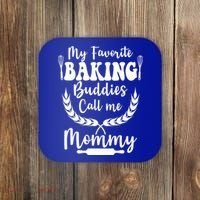My Favorite Baking Buddies Call Me Mommy Funny Baker Cooking Cute Gift Coaster thumb 0
