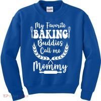 My Favorite Baking Buddies Call Me Mommy Funny Baker Cooking Cute Gift Kids Sweatshirt thumb 0