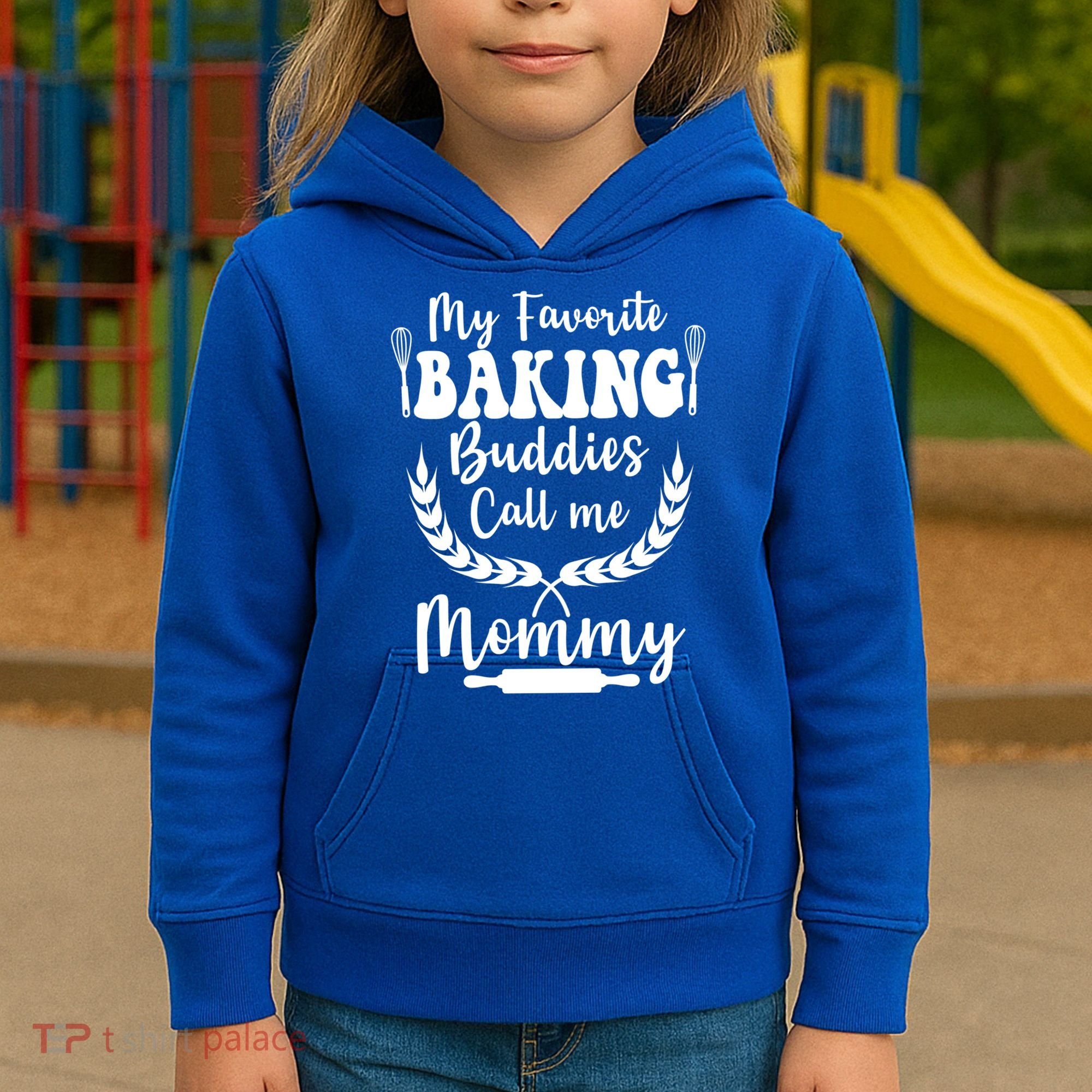 My Favorite Baking Buddies Call Me Mommy Funny Baker Cooking Cute Gift Kids Hoodie
