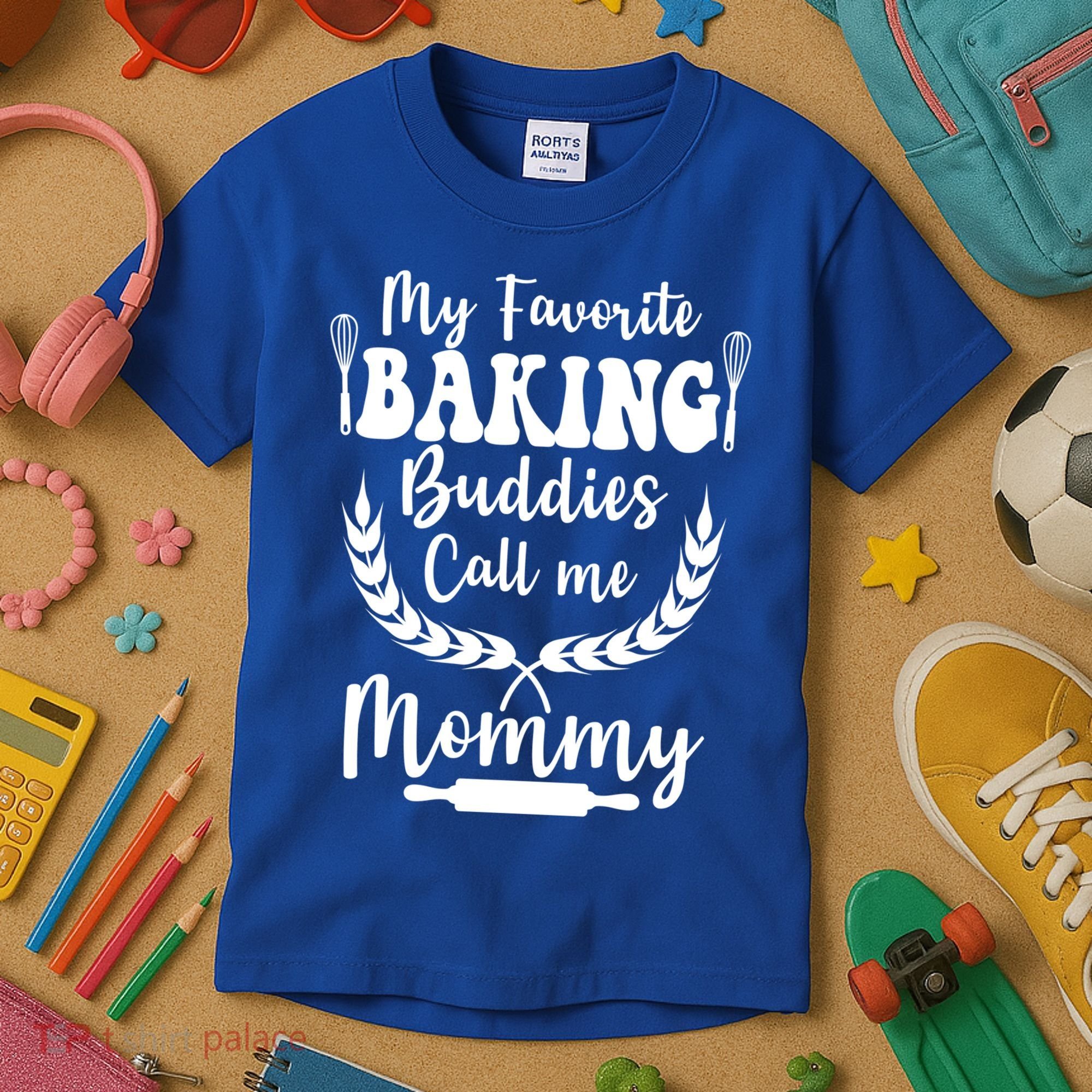 My Favorite Baking Buddies Call Me Mommy Funny Baker Cooking Cute Gift Kids T-Shirt