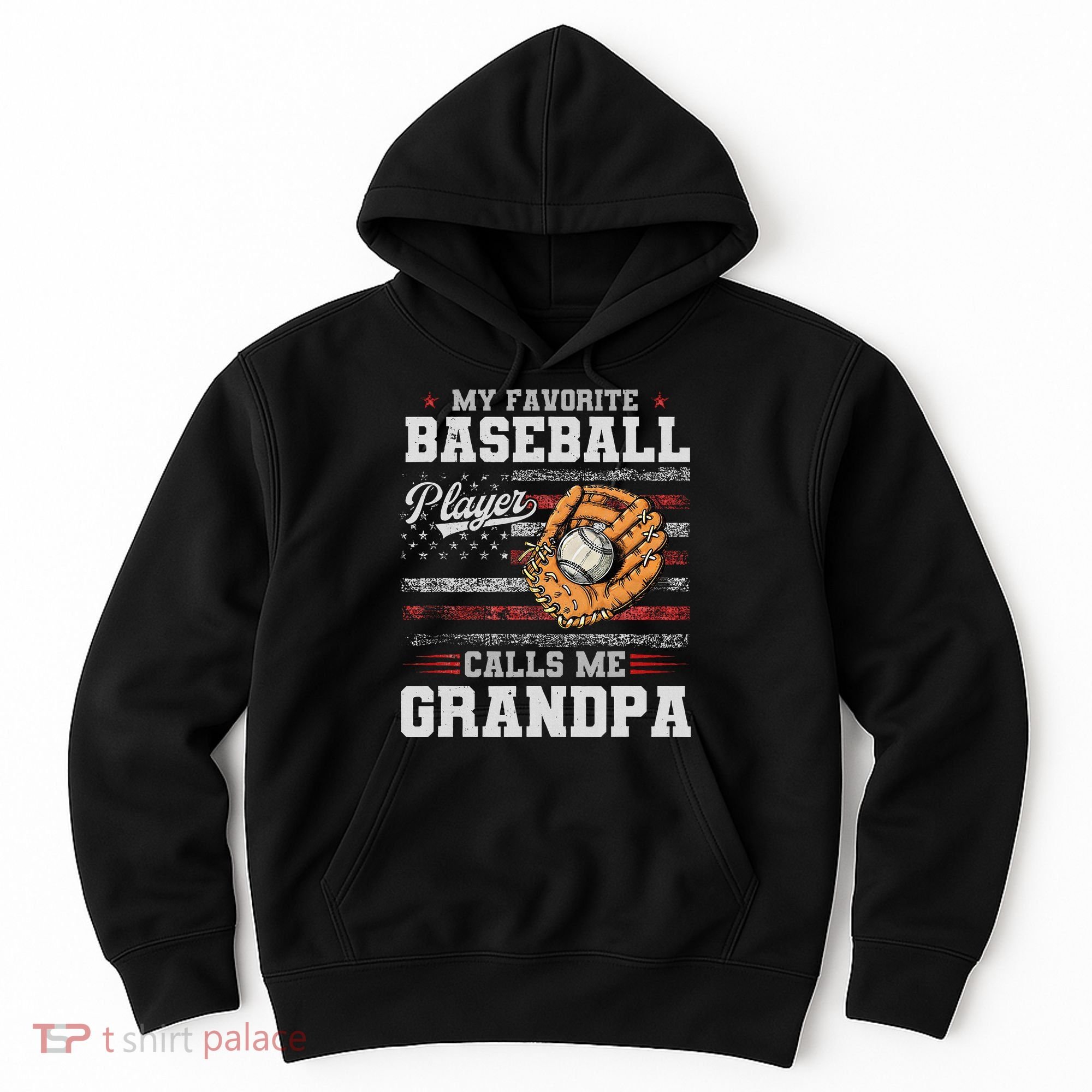 My Favorite Baseball Player Calls Me Grandpa Hoodie