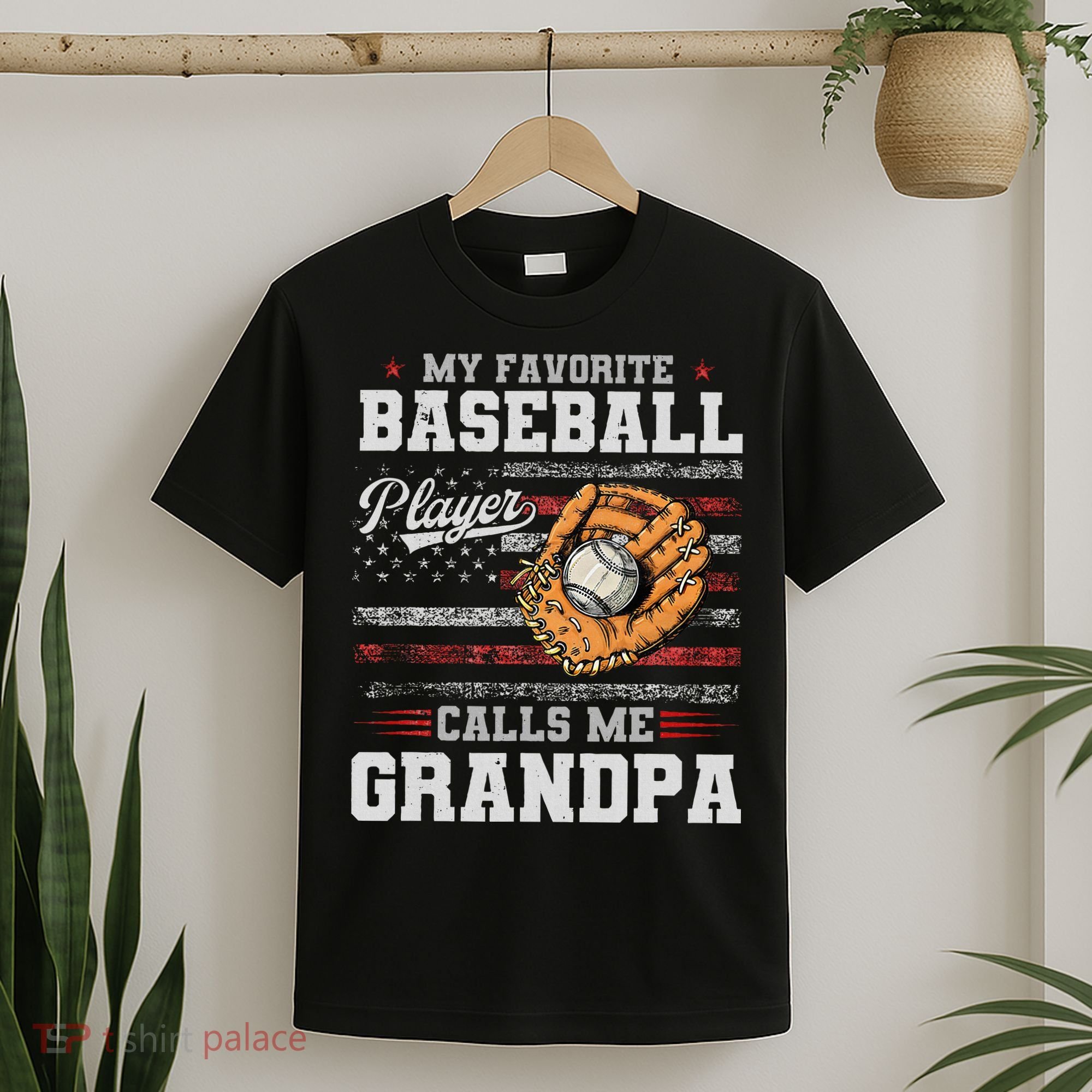 My Favorite Baseball Player Calls Me Grandpa T-Shirt