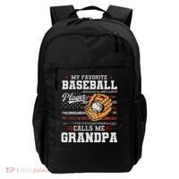 My Favorite Baseball Player Calls Me Grandpa Backpack thumb 0