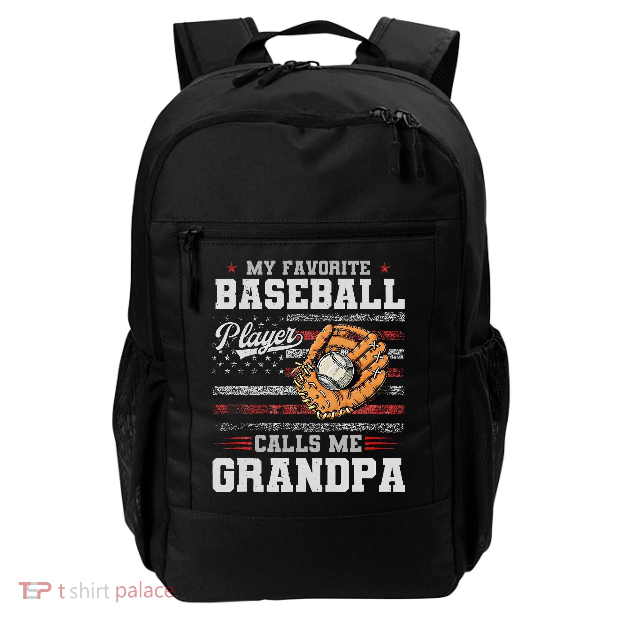 My Favorite Baseball Player Calls Me Grandpa Backpack