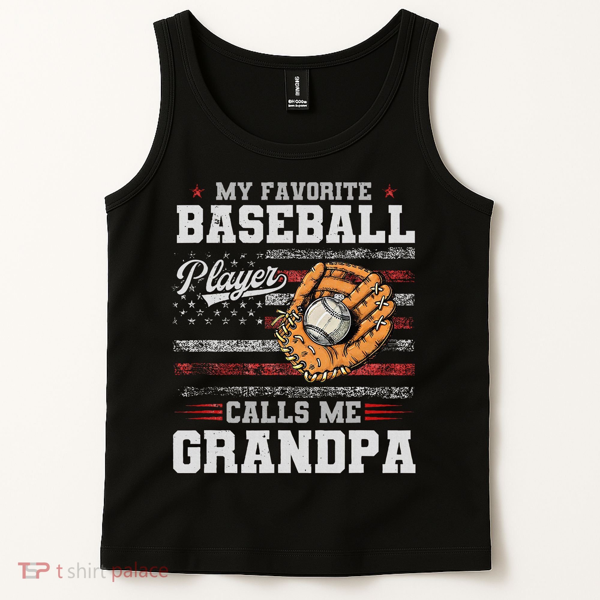 My Favorite Baseball Player Calls Me Grandpa Tank Top