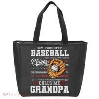 My Favorite Baseball Player Calls Me Grandpa Tote Bag thumb 0