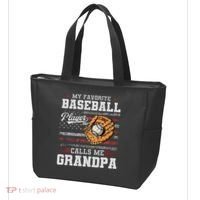 My Favorite Baseball Player Calls Me Grandpa Tote Bag thumb 3