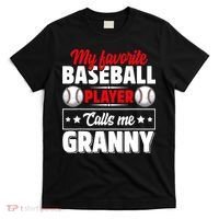 My Favorite Baseball Player Calls Me Granny Mother's Day T-Shirt thumb 0