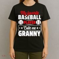 My Favorite Baseball Player Calls Me Granny Mother's Day T-Shirt thumb 4