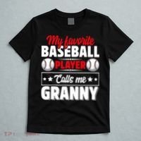 My Favorite Baseball Player Calls Me Granny Mother's Day T-Shirt thumb 5