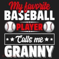 My Favorite Baseball Player Calls Me Granny Mother's Day Beanie thumb 2
