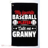 My Favorite Baseball Player Calls Me Granny Mother's Day Golf Towel thumb 0