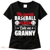 My Favorite Baseball Player Calls Me Granny Mother's Day Women's T-Shirt thumb 0
