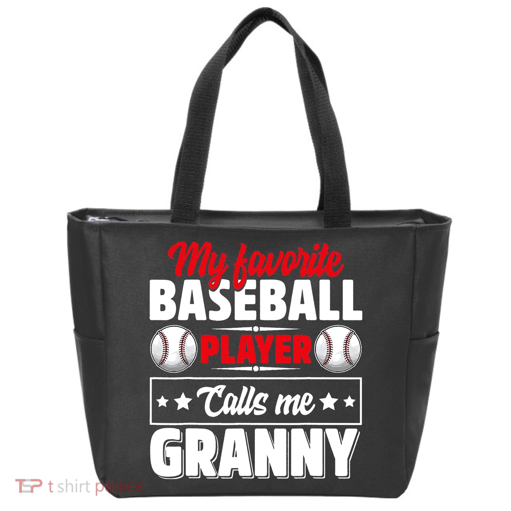 My Favorite Baseball Player Calls Me Granny Mother's Day Tote Bag