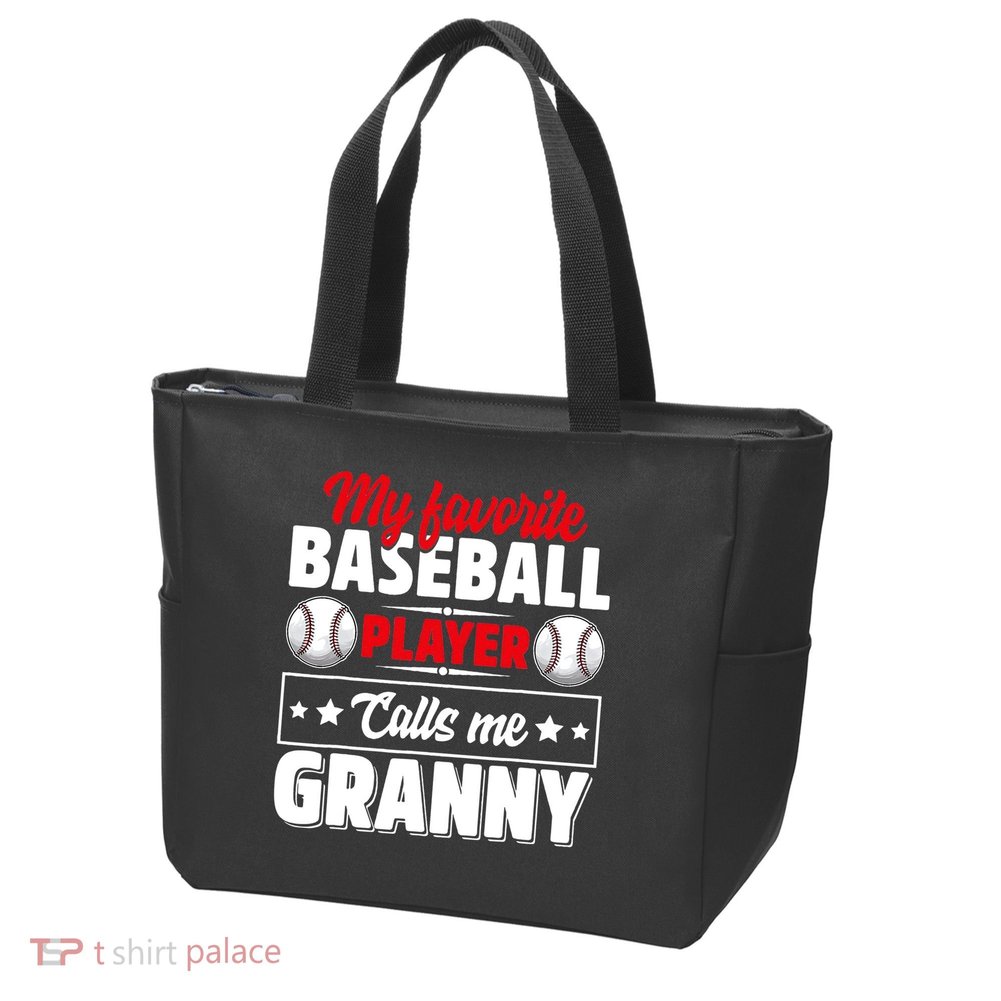 My Favorite Baseball Player Calls Me Granny Mother's Day Tote Bag
