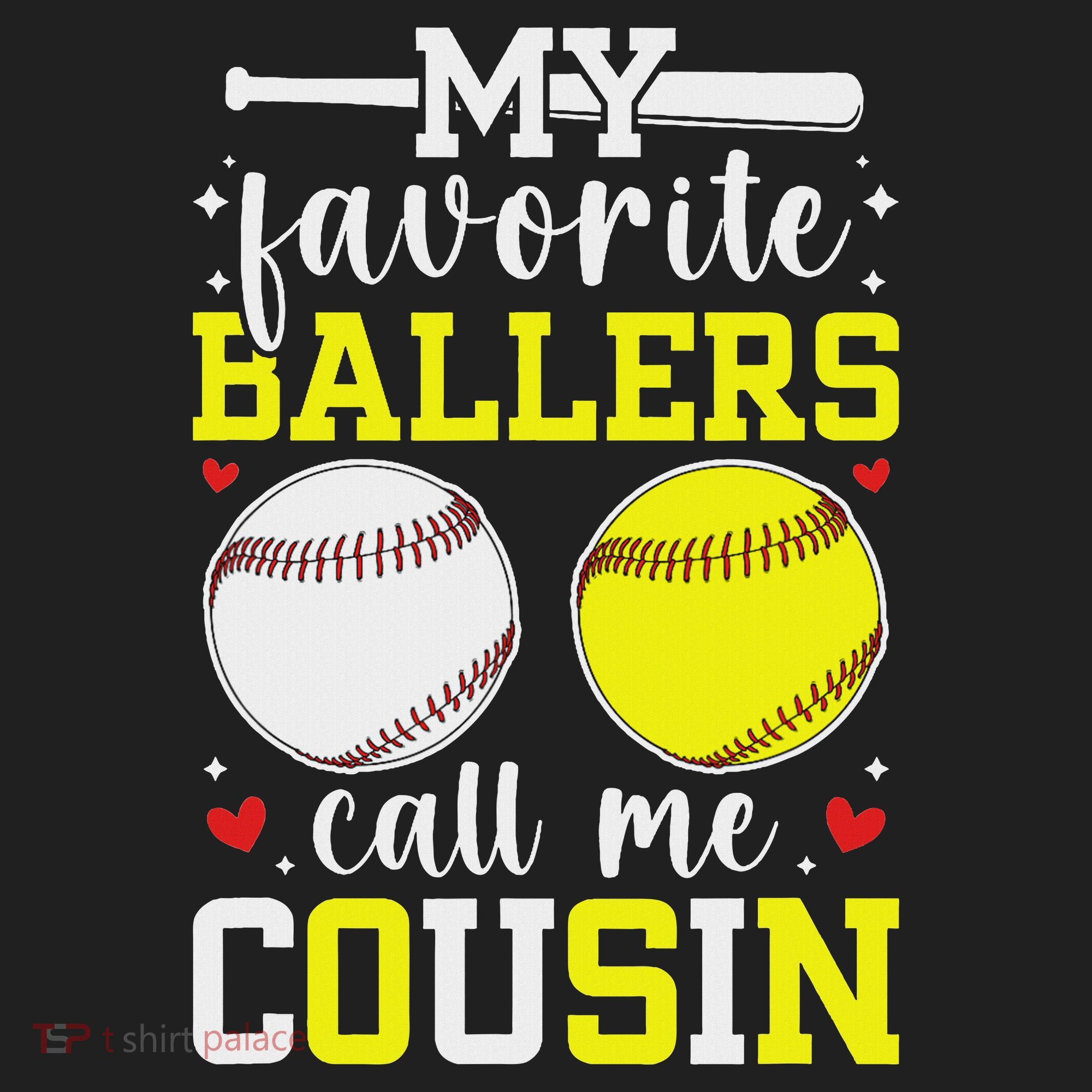 My Favorite Ballers Call Me Cousin Baseball Softball Cousin Comfort Colors Boxy T-Shirt